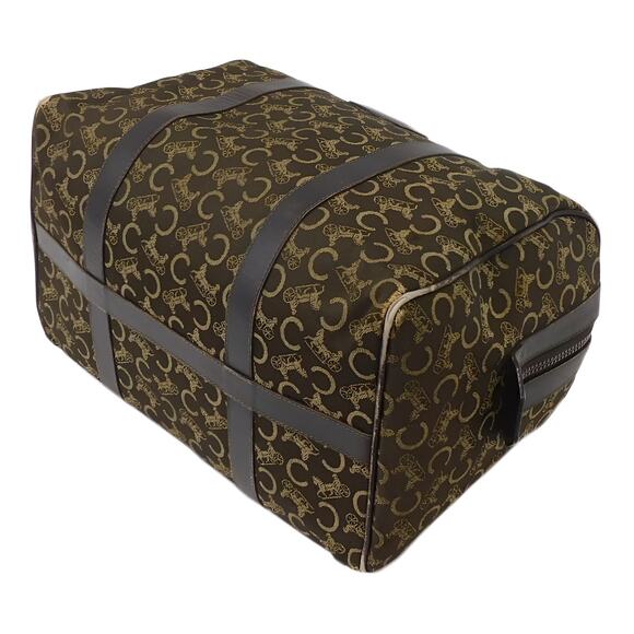 CELINE C Macadam Canvas Hand Bag Brown Gold 001243 - Picture 5 of 9